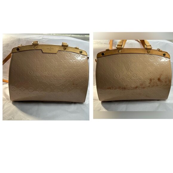 Louis Vuitton Brea MM Monogram Leather Top Handle Bag with Stains - Picture 1 of 16